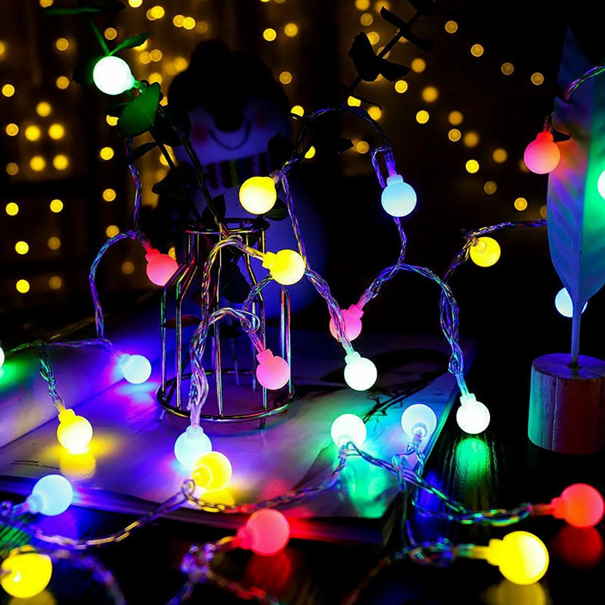 100 Berry Christmas LED Lights Multicolour