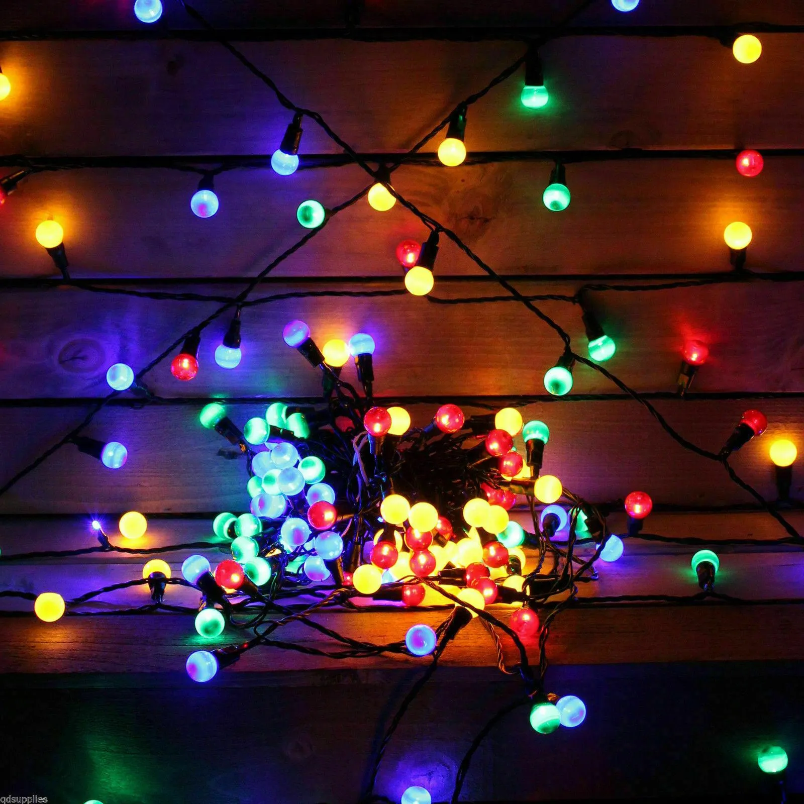 100 Berry Christmas LED Lights Multicolour