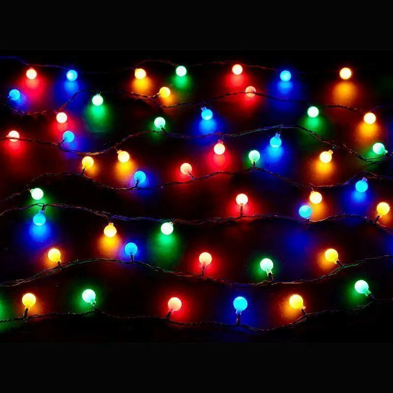 100 Berry Christmas LED Lights Multicolour