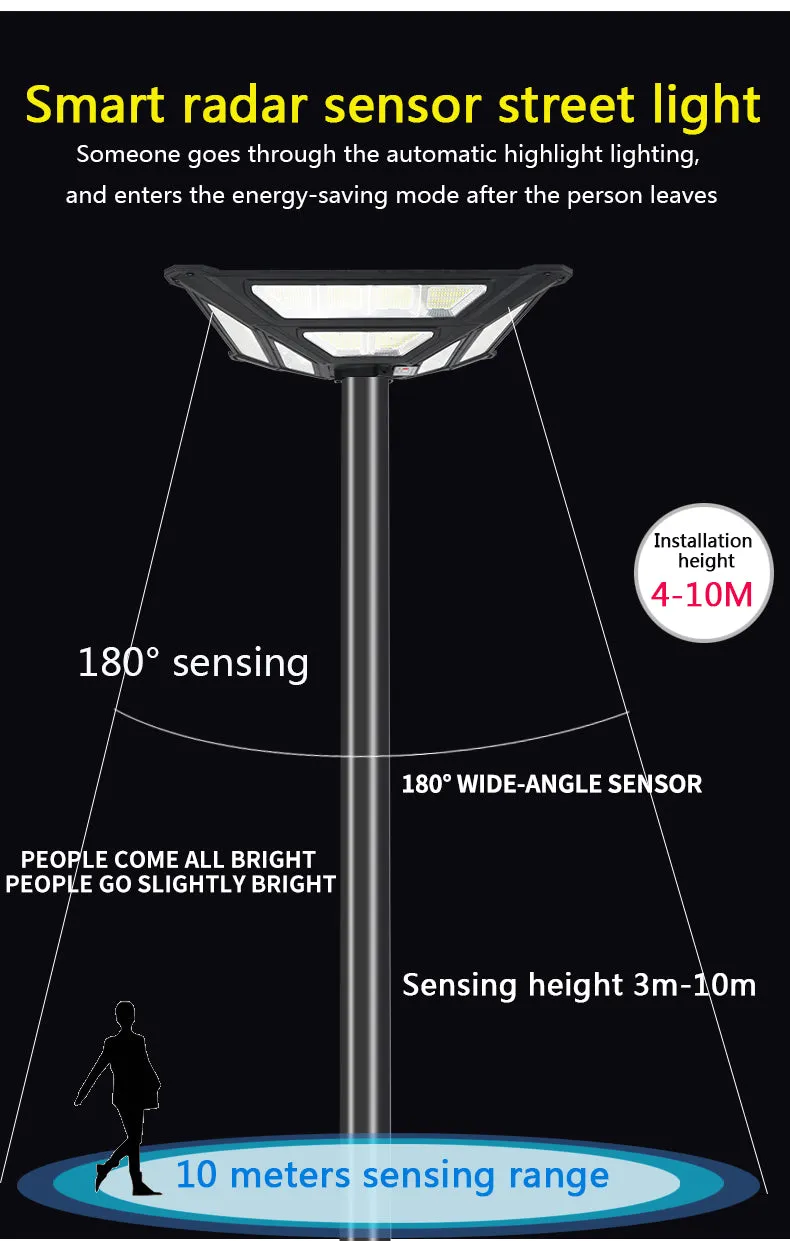 1000W Led Waterproof Solar Street Light With Solar Panel Jt-Tydls-R-1000W