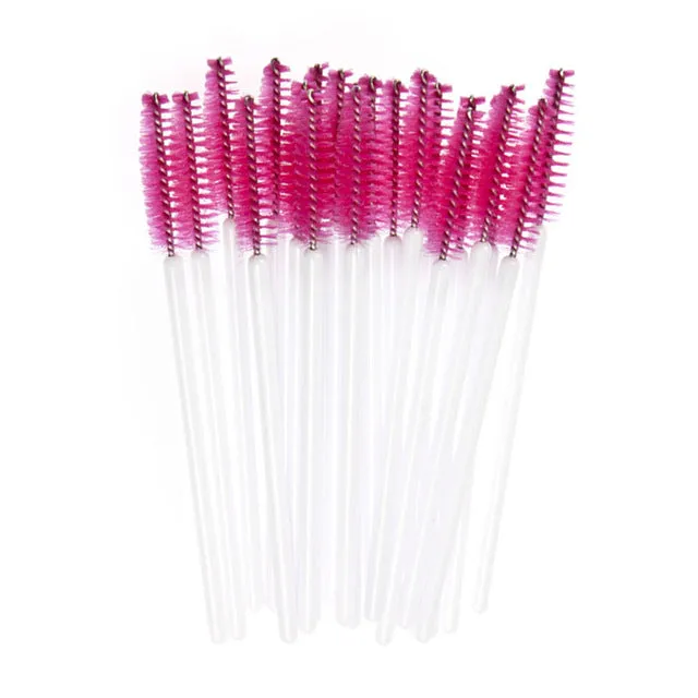 100pcs/lot Disposable Eyelash Brush Mascara Wands Applicator Spoolers Eye Lashes Cosmetic Brushes Set Make up Brushes Maquiagem