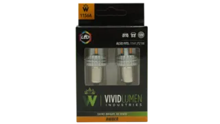 1156 Amber LED Bulbs High Output (Pair)