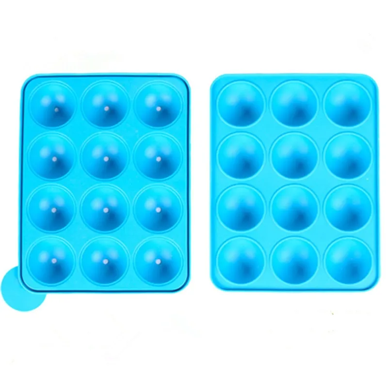 12 Hole Silicone Cake Pop Mold Ball Shaped