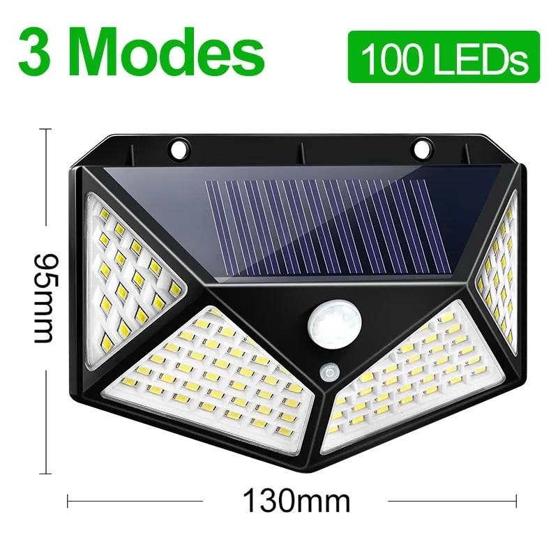 180 LED Solar Outdoor Light with Motion Sensor and Waterproof Design