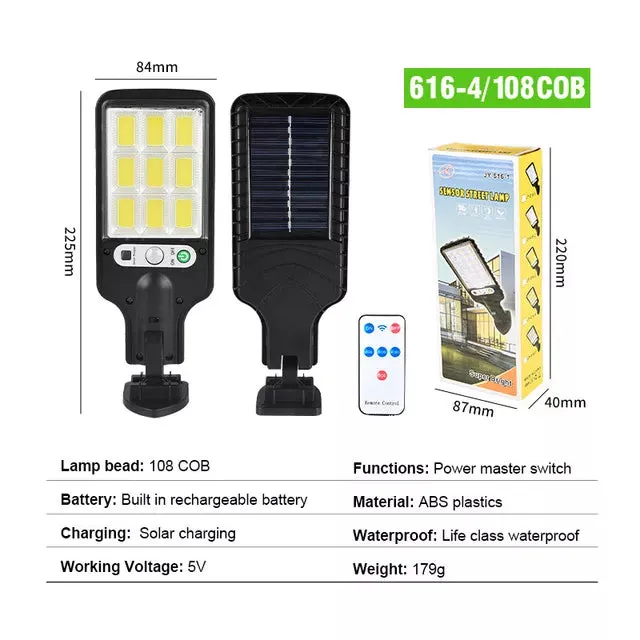 1~8PCS Solar Lights Outdoor Solar Street Lamp With 3 Mode Waterproof