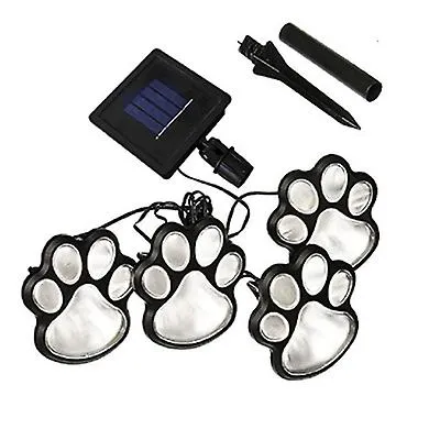 2 pcs color light Solar 4 LED Dog Claw Shape Underground light Lights, Outdoor Garden Lawn Lights AZ16197