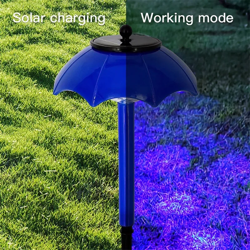 2 PCS Solar LED Color Gradient Flashing Waterproof Umbrella Light