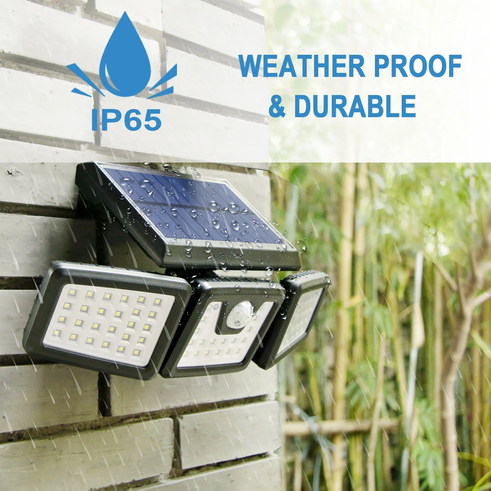 3 Heads Motion Sensor Solar Light