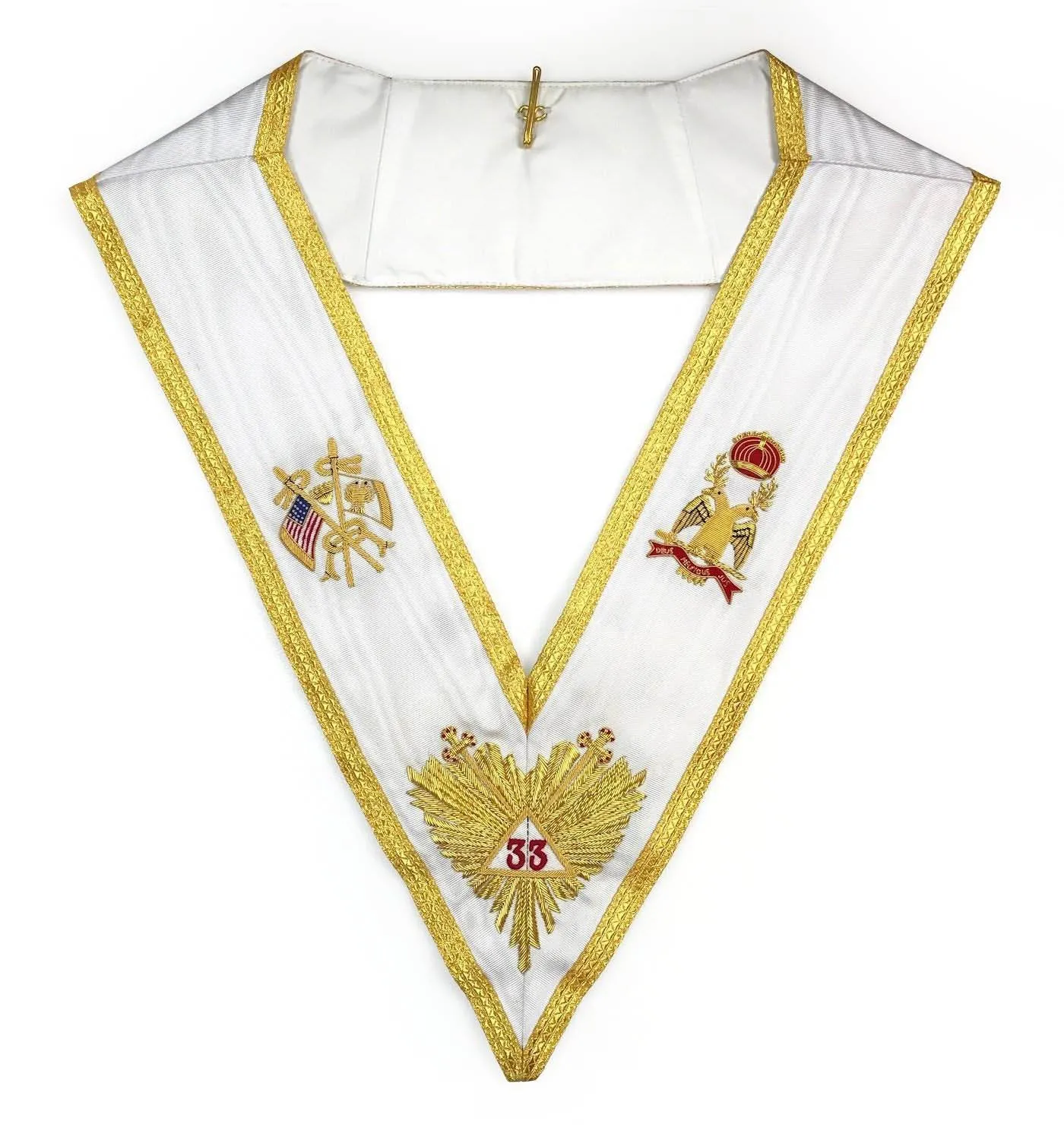 33rd Degree Scottish Rite Regalia Set - WINGS DOWN All Countries Flags