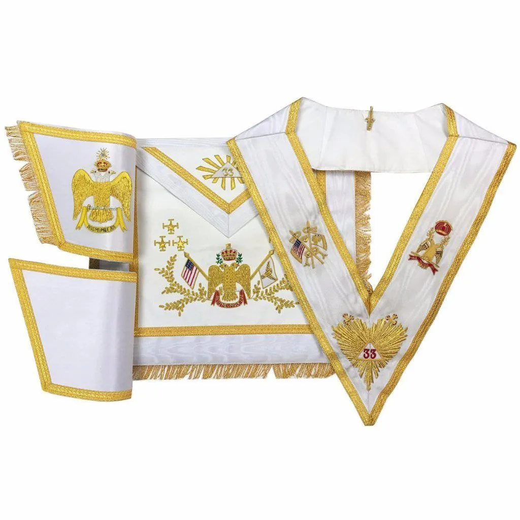 33rd Degree Scottish Rite Regalia Set - WINGS DOWN All Countries Flags