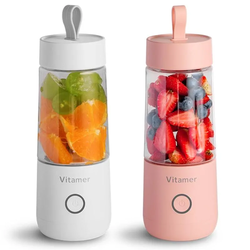 350ml Mini Portable Electric Fruit Juicer USB Rechargeable Smoothie Maker Blender Machine Sports Bottle Juicing Cup