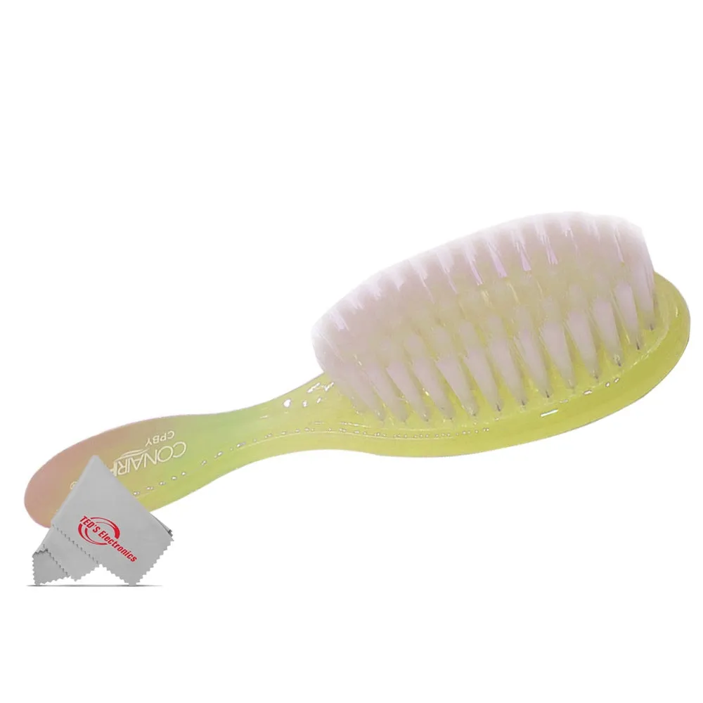 3x Conair Pro Baby Brush Extra Gentle for Little Heads (Yellow)