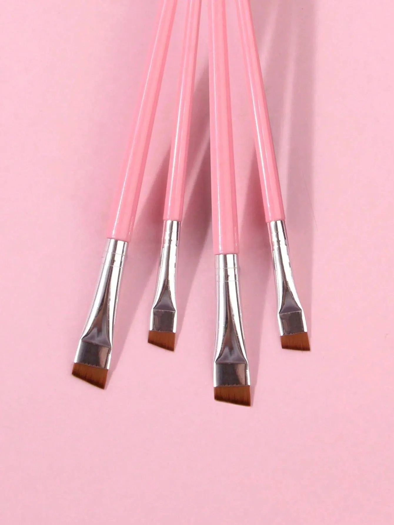 4pcs Upgrade Blade Eyeliner Brushes - Ultra-Thin, Angled, Flat & Eyebrow Brushes - Precise Makeup Tool For Small Details