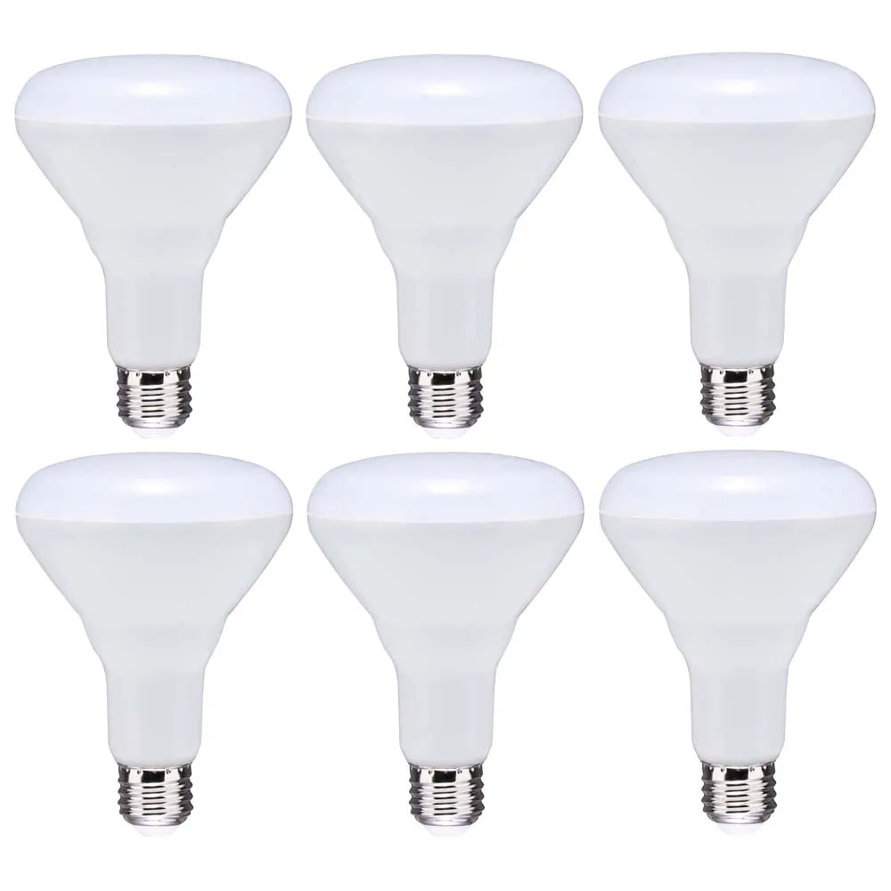 6Pk - 8.5W BR30 LED 5000K 80 CRI Medium Base 120v Dimmable - 65w equiv