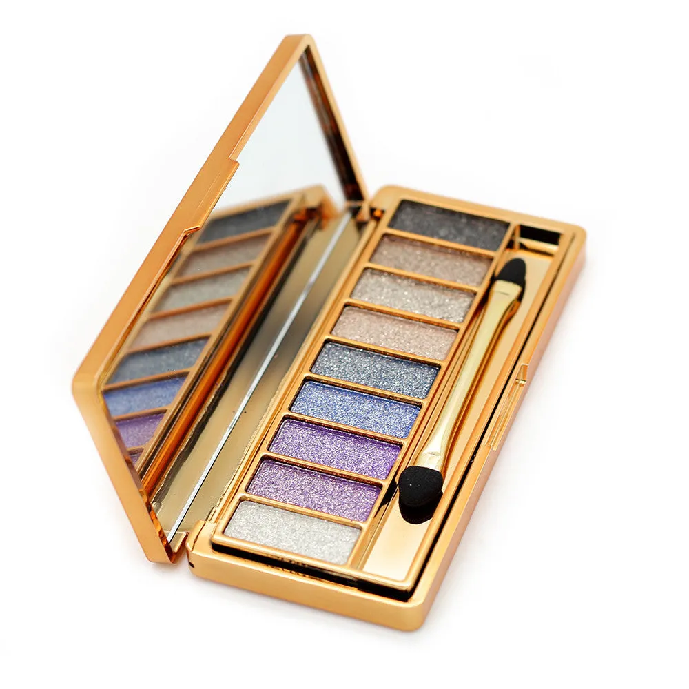 9 Colors Diamond Makeup Eyeshadow Naked Smoky Palette Make Up Set Eye Shadow Maquillage Glitter Professional Cosmetic With Brush