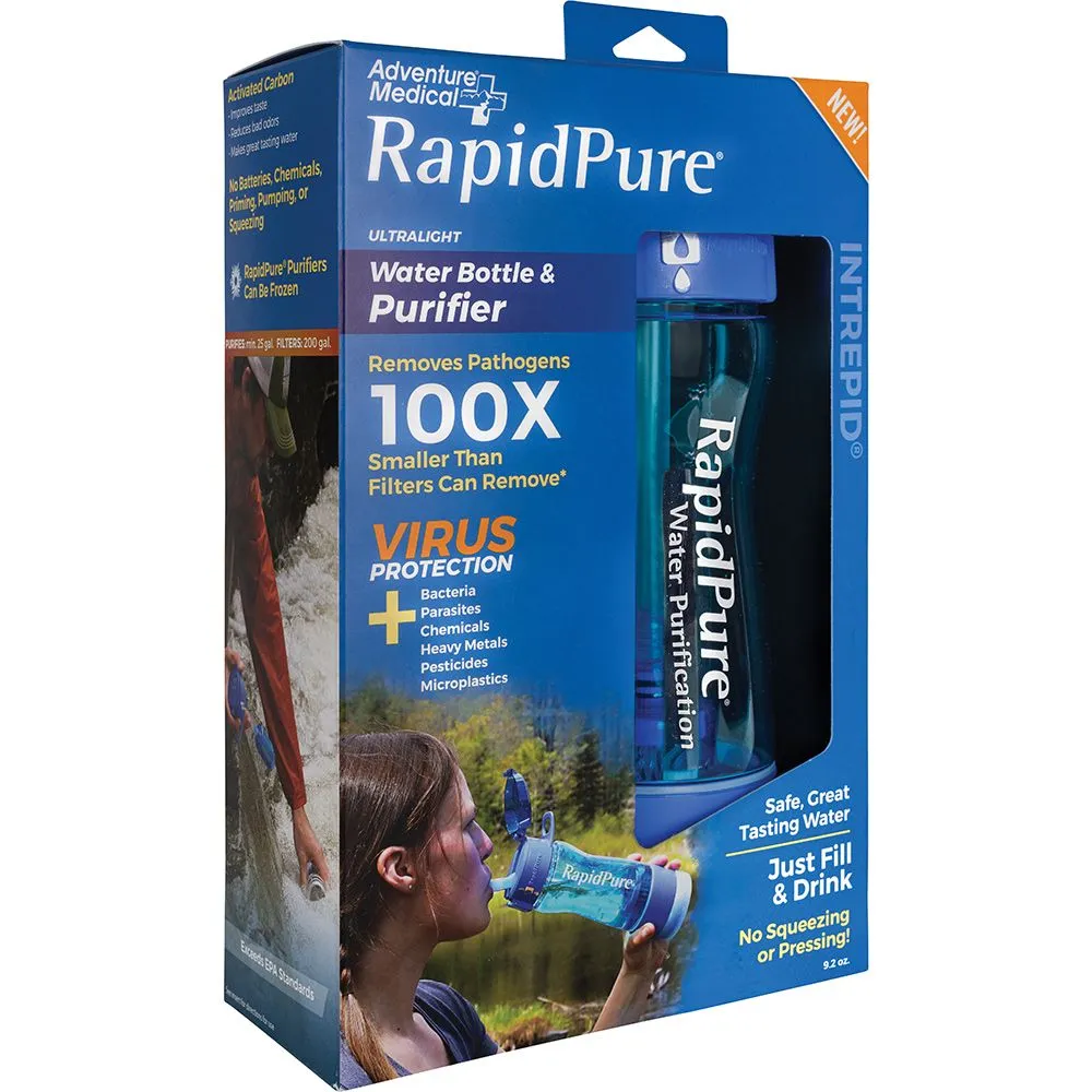 Adventure Medical RapidPure Intrepid Water Bottle & Purifier 0160-0120