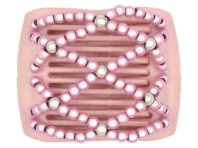 African Butterfly LadyBug Hair Comb - Pink Pearl 21