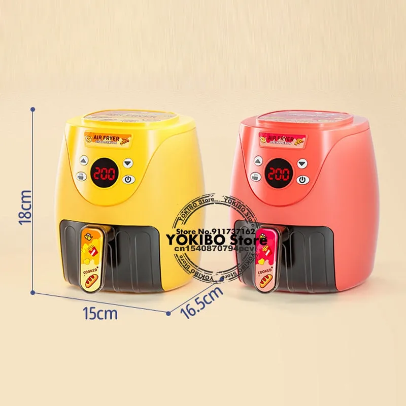 Air Fryer Pretend Play Toys for Kids with Cola Fried Chicken Play Kitchen Toys Kitchen Playset Kitchen Accessory Toys for Girls