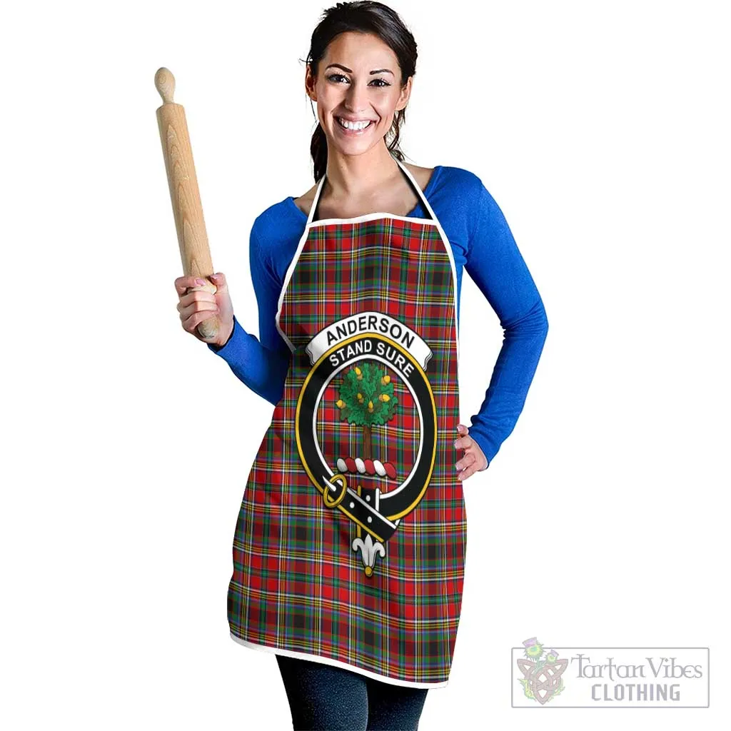 Anderson of Arbrake Tartan Apron with Family Crest