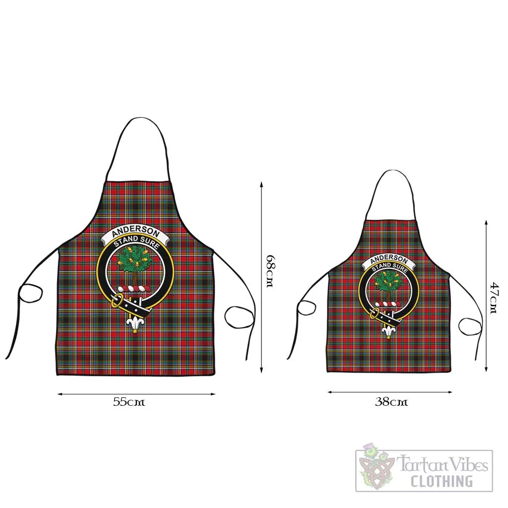 Anderson of Arbrake Tartan Apron with Family Crest