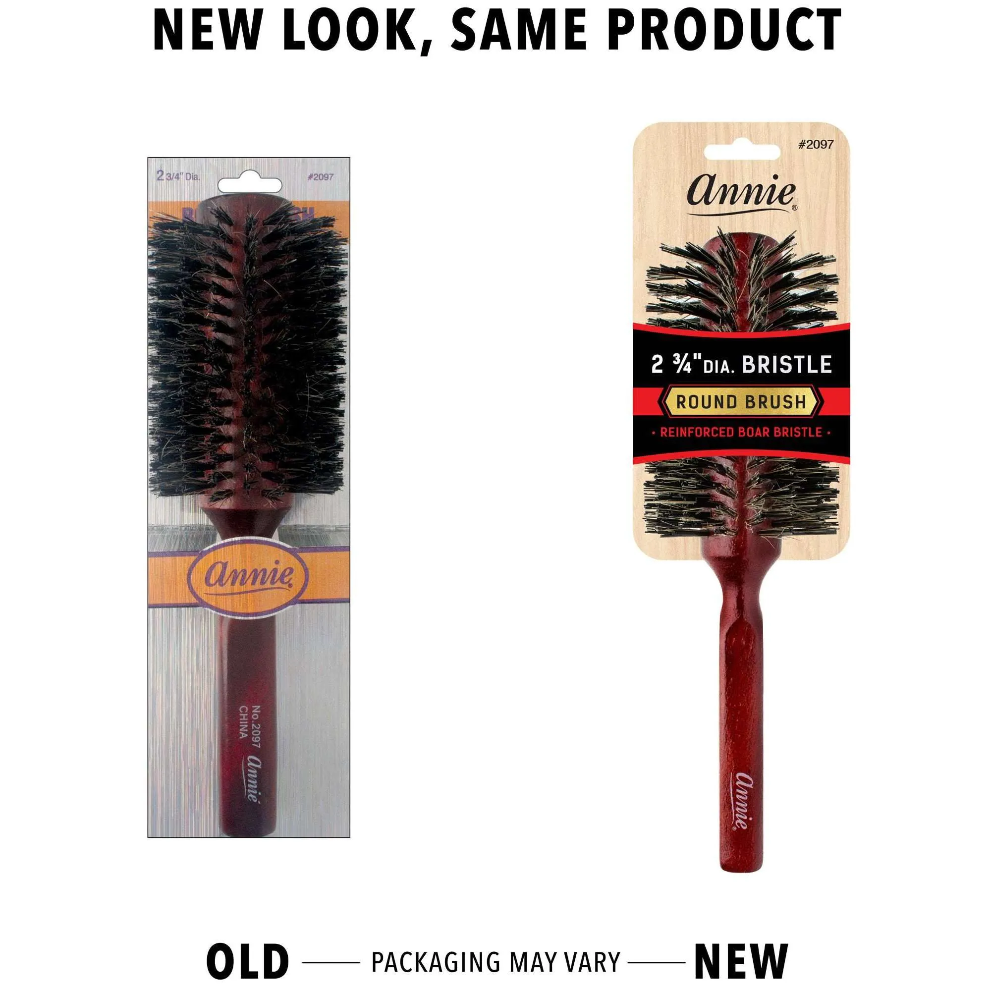 Annie Hard Round Bristle Brush 2 3/4 Inch