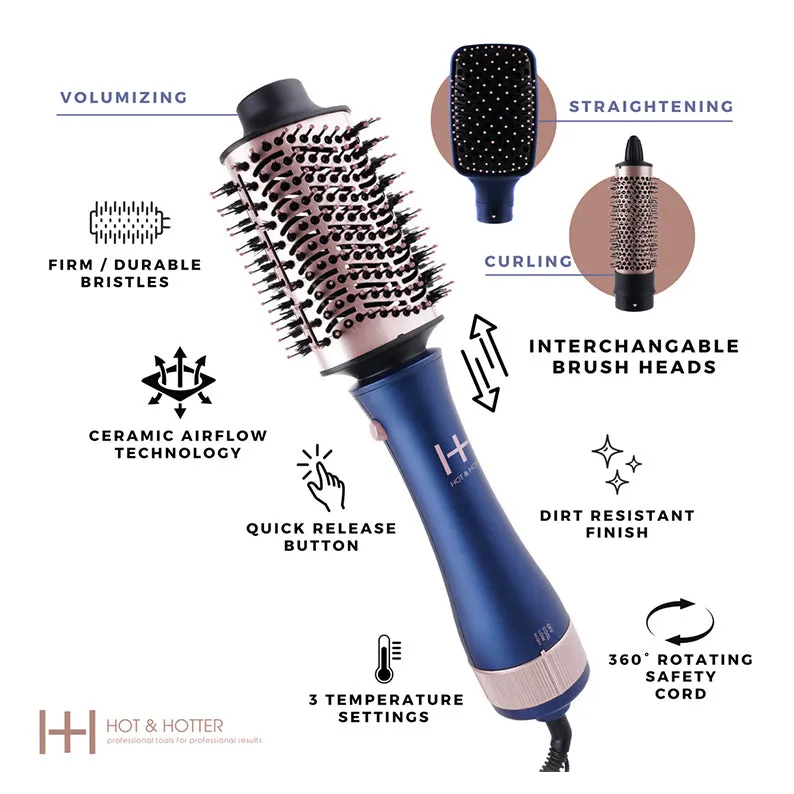 ANNIE HOT & HOTTER All-In-One Interchangeable Hair Dryer Brush #05913