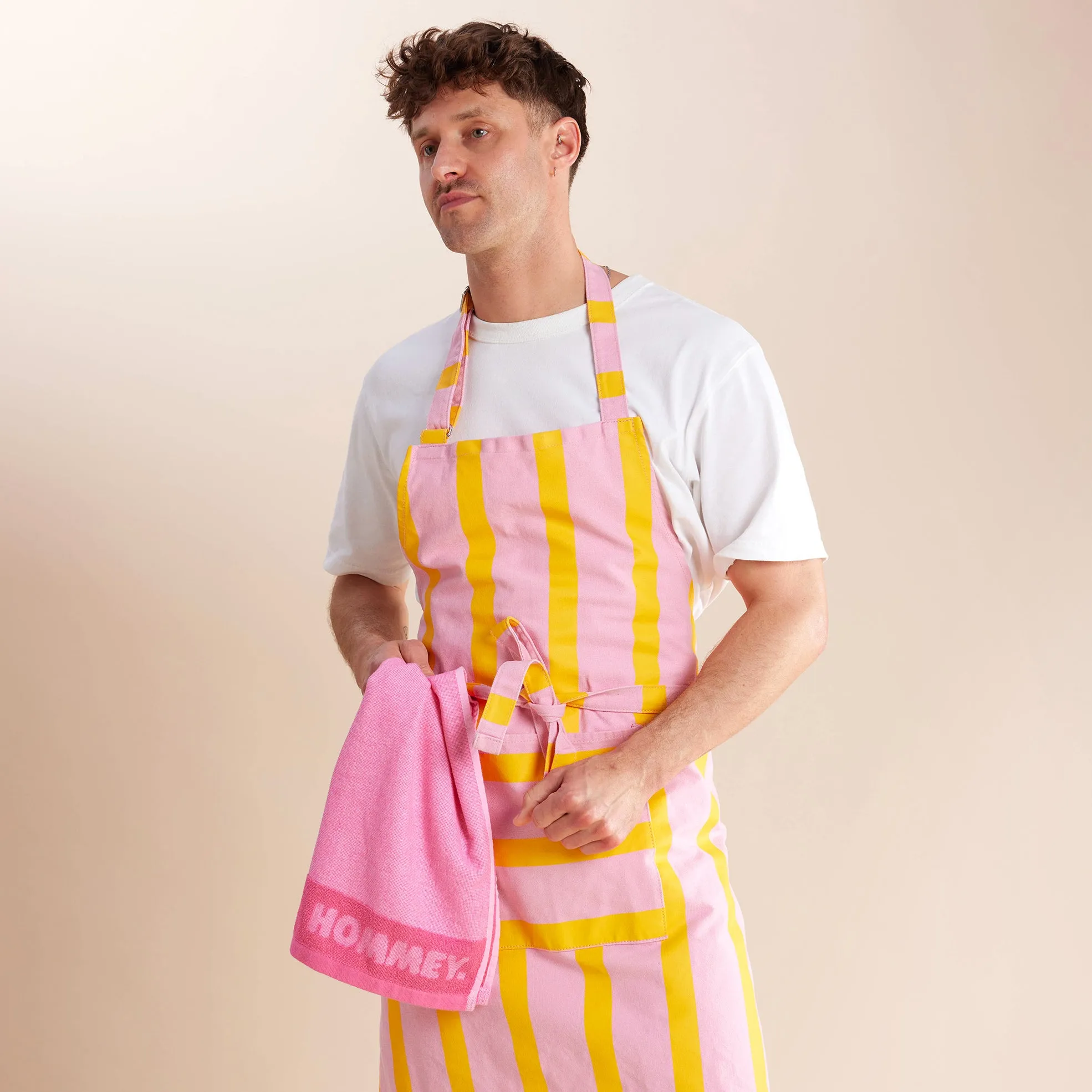 Apron - Pink Lemonade Stripes