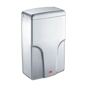 ASI® 0196-2-93 TURBO-Pro™ Hand Dryer - Satin Stainless Steel Cover High Speed HEPA Automatic Surface-Mounted ADA Compliant 208V-240V