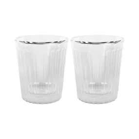 Avanti Rigato Double Wall Set Of 2 250ml