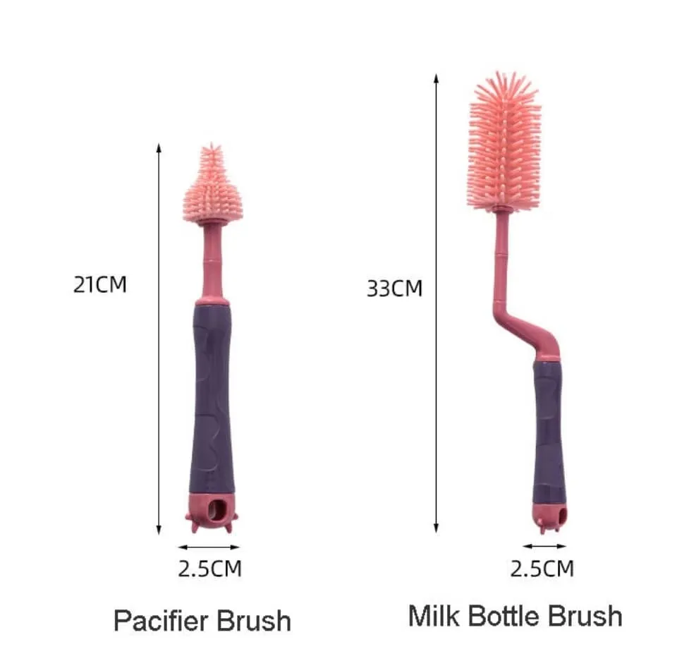 Baby Silicone Bottle Brush With Straw Brush (Dr. Annie's)