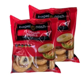 Bagel Nash Large Original 2 Pack Bagels Pack of 24 X 120g