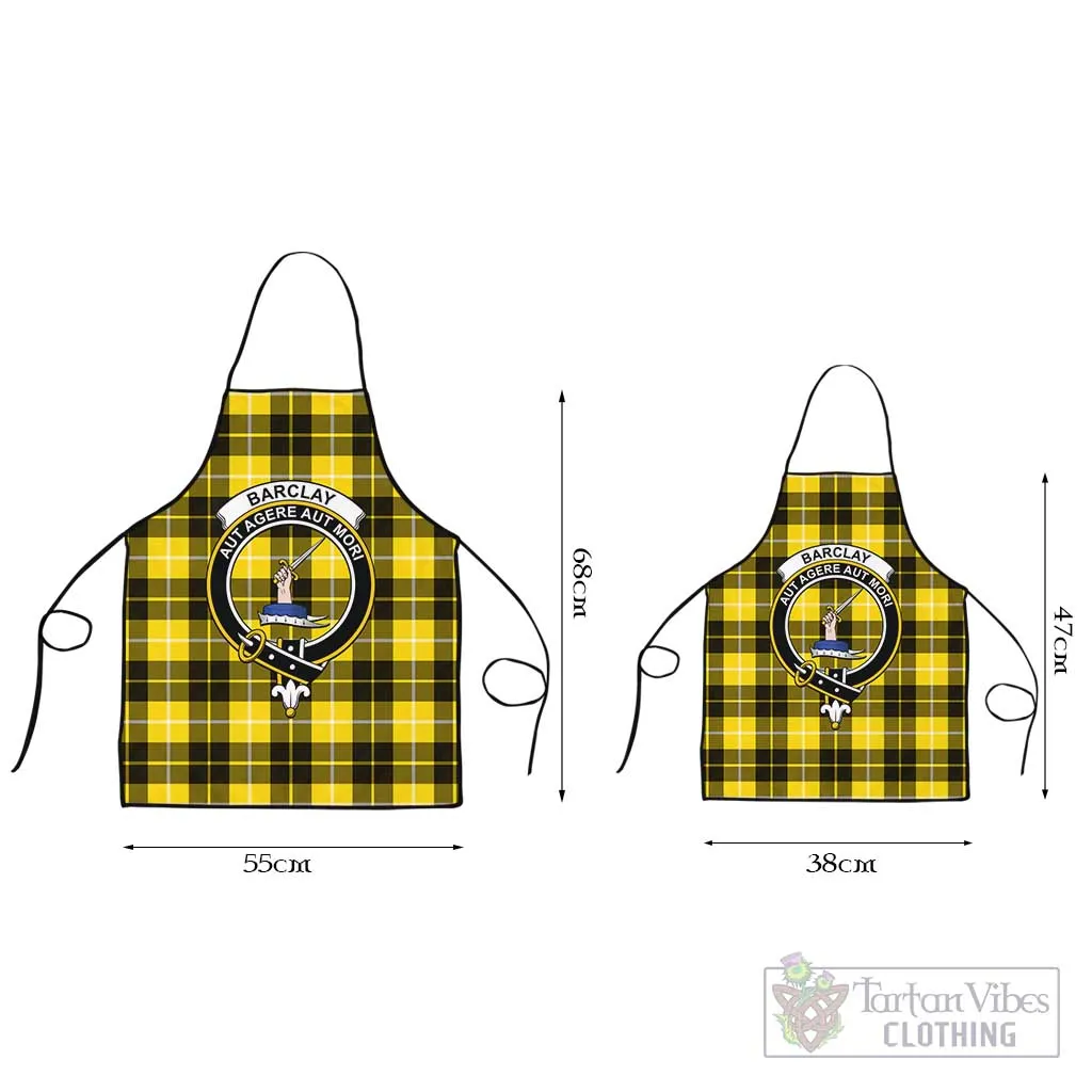 Barclay Dress Modern Tartan Apron with Family Crest