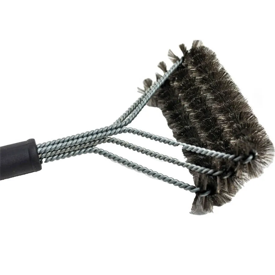 BBQ Grill Brush with Triple Stainless Steel Wire Brush Head Bristles