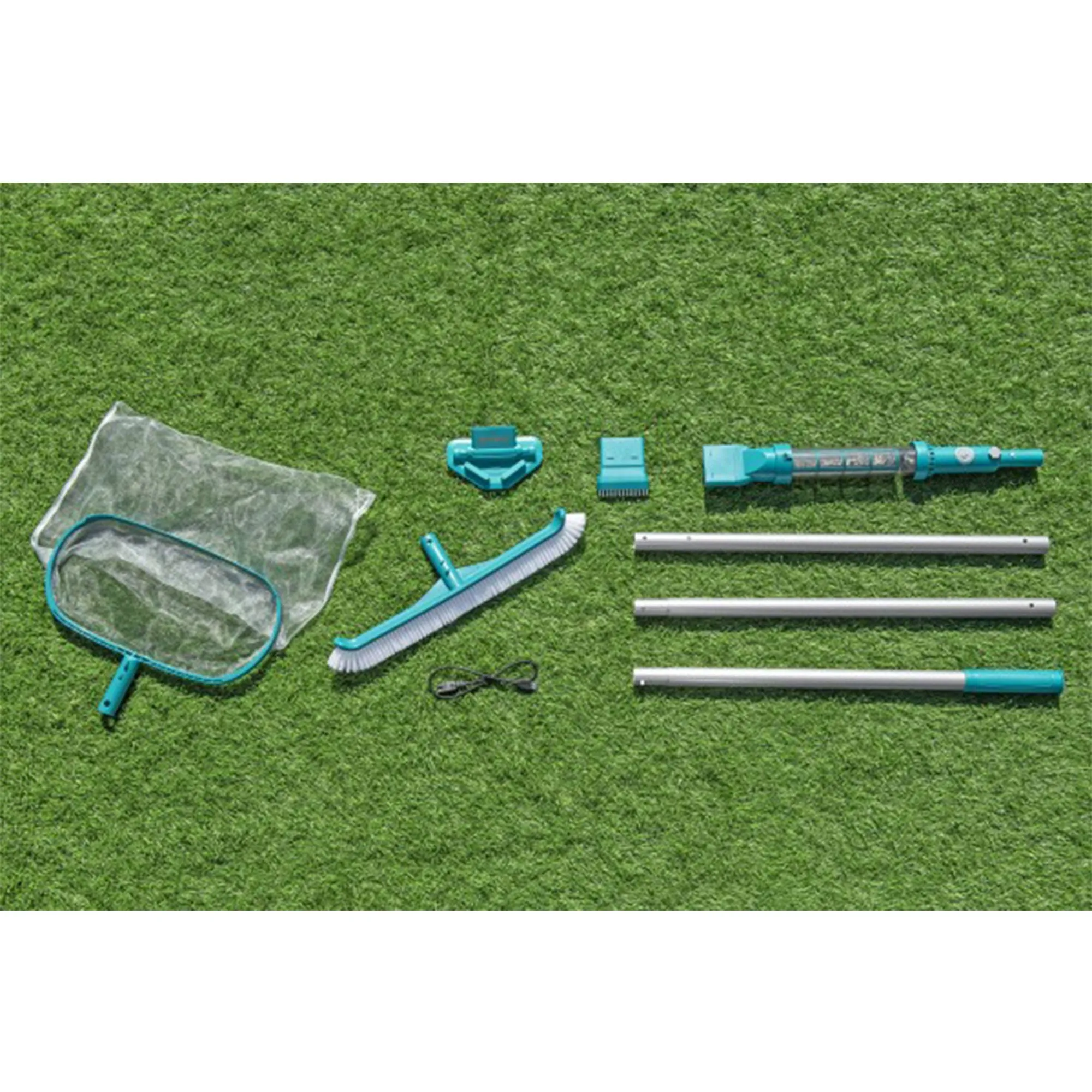 Bestway AquaSurge Swimming Pool Maintenance Accessory Kit with Vacuum & Skimmer