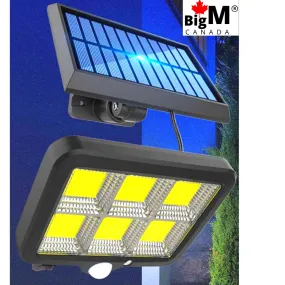 BigM 1000 Lumens LED Solar Motion Sensor Light & 10 Ft Extension Cable