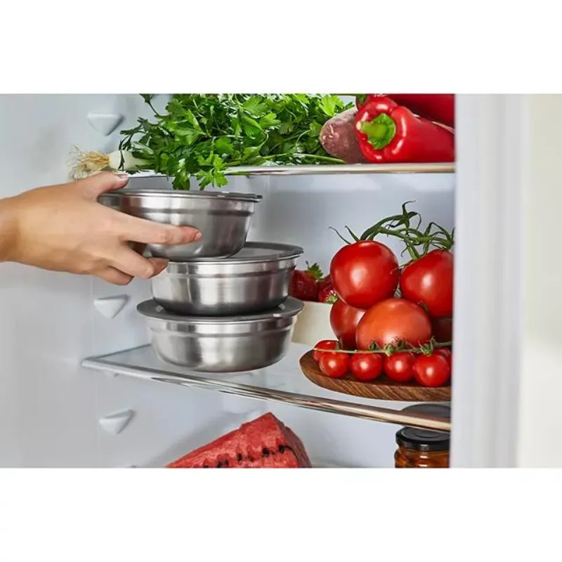 Black & Blum Round Microwaveable Multifunction Food Bowl Stainless Steel Large