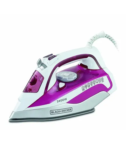 Black Decker, 2400W Steam Iron with Ceramic Sole Plate, X2400