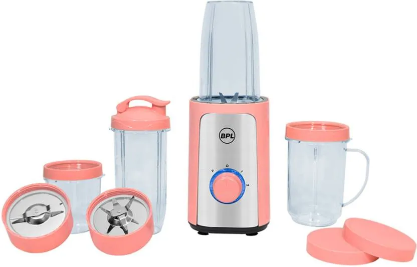 BPL BMBJ00240 Mixer Blender 400 Juicer 4-Jars, Pink (5-YEARS Warranty)