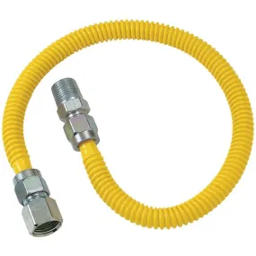 BrassCraft CSSL54-60 Gas Dryer & Water Heater Flex-Line (3/8 OD (1/2 FIP x 1/2 MIP) x 60)