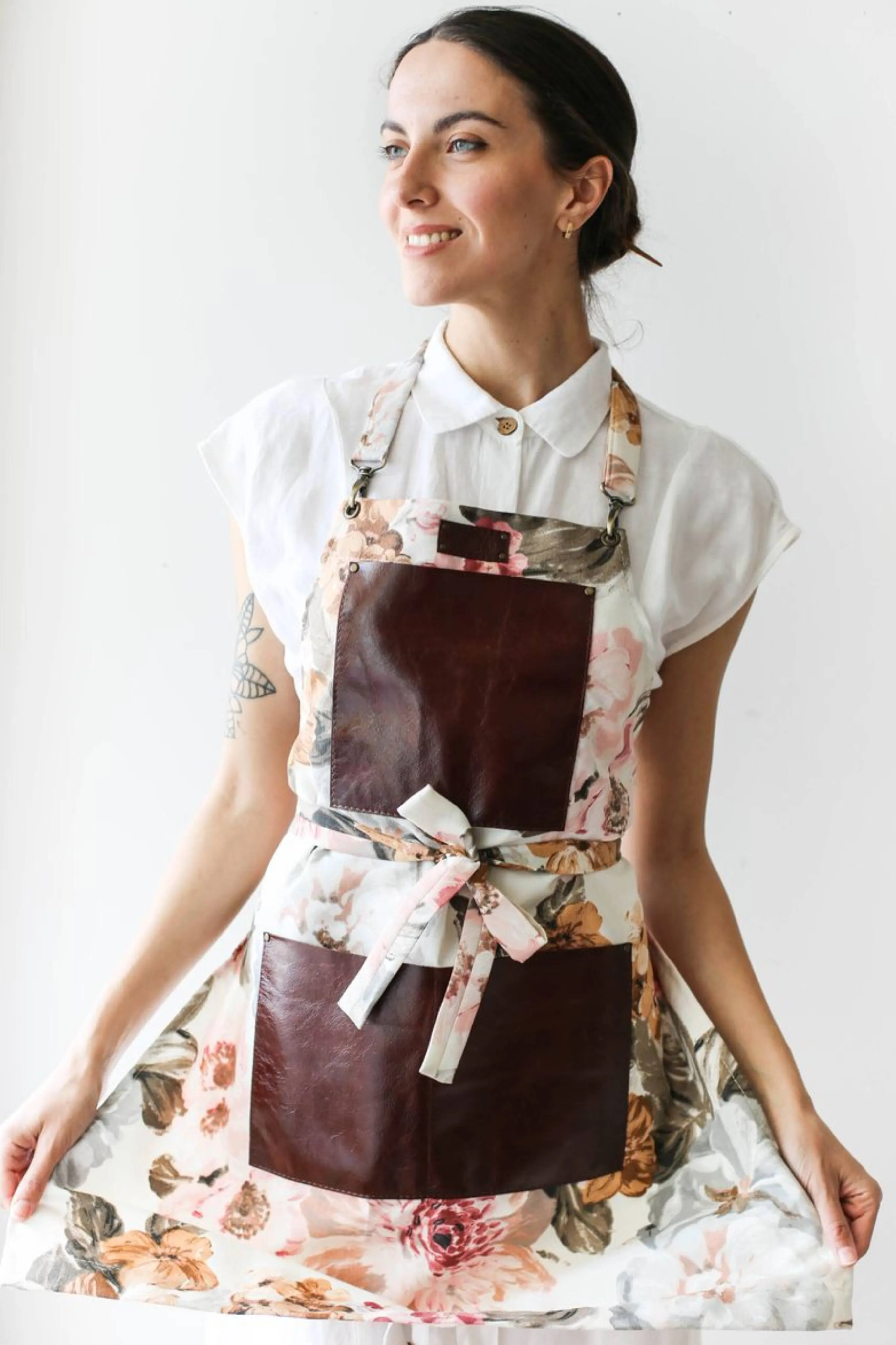 Brown Canvas Leather Apron