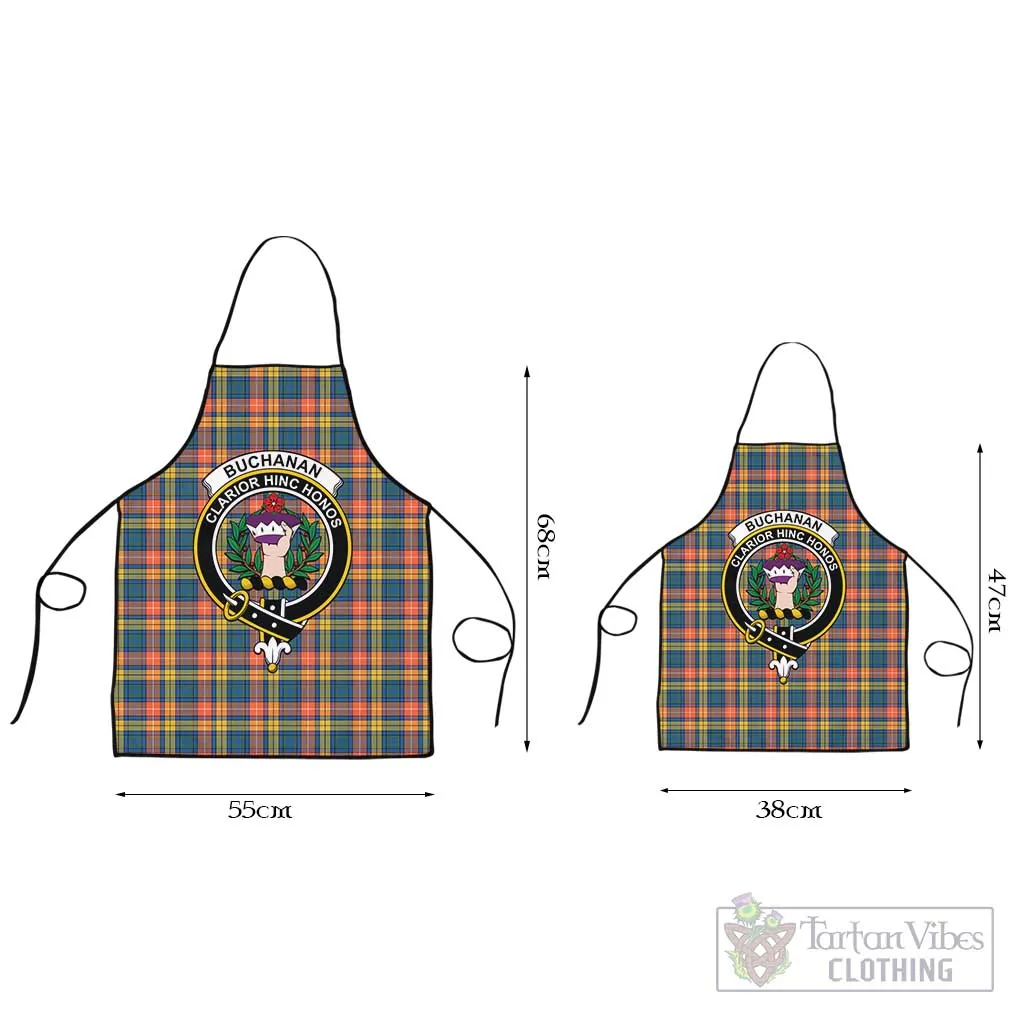 Buchanan Ancient Tartan Apron with Family Crest