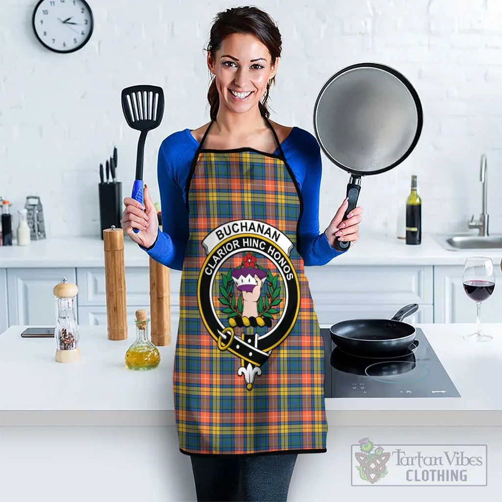 Buchanan Ancient Tartan Apron with Family Crest