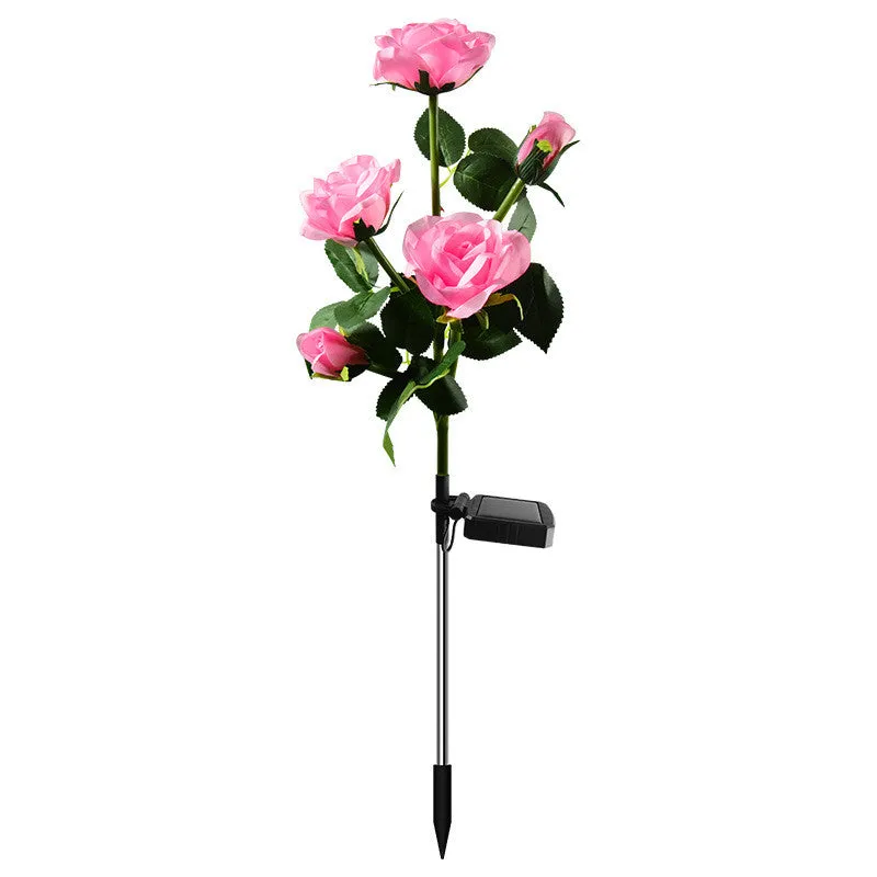 Bulk 27" Outdoor Solar Flower Rose Lights Wholesale