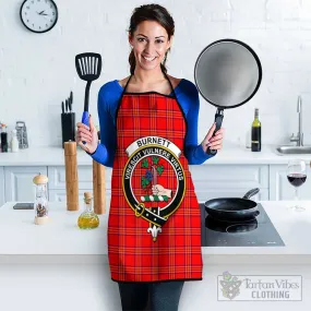 Burnett Modern Tartan Apron with Family Crest