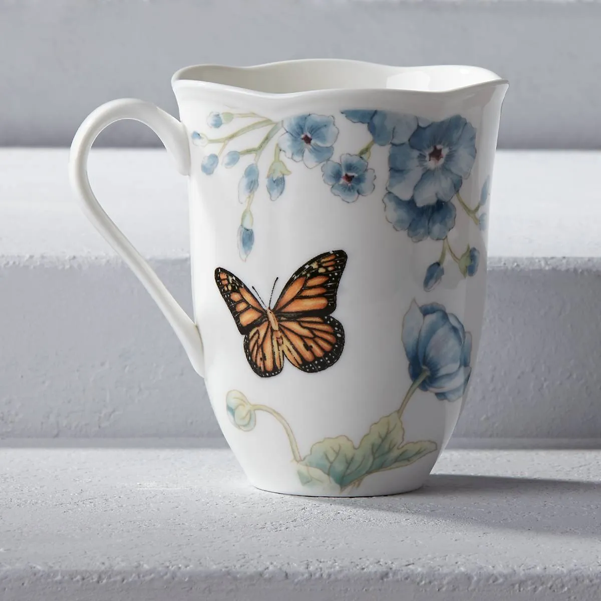 Butterfly Meadow Blue Mug