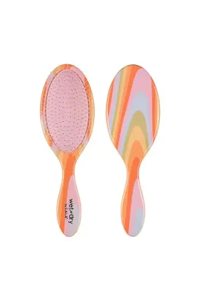 CALA Wet-N-Dry Detangling Hair Brush - Retro Rainbow