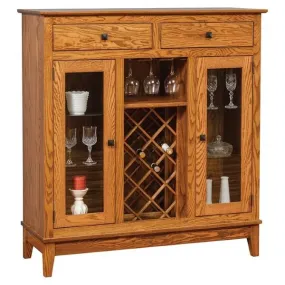 Canterbury Amish Tall Wine Cabinet