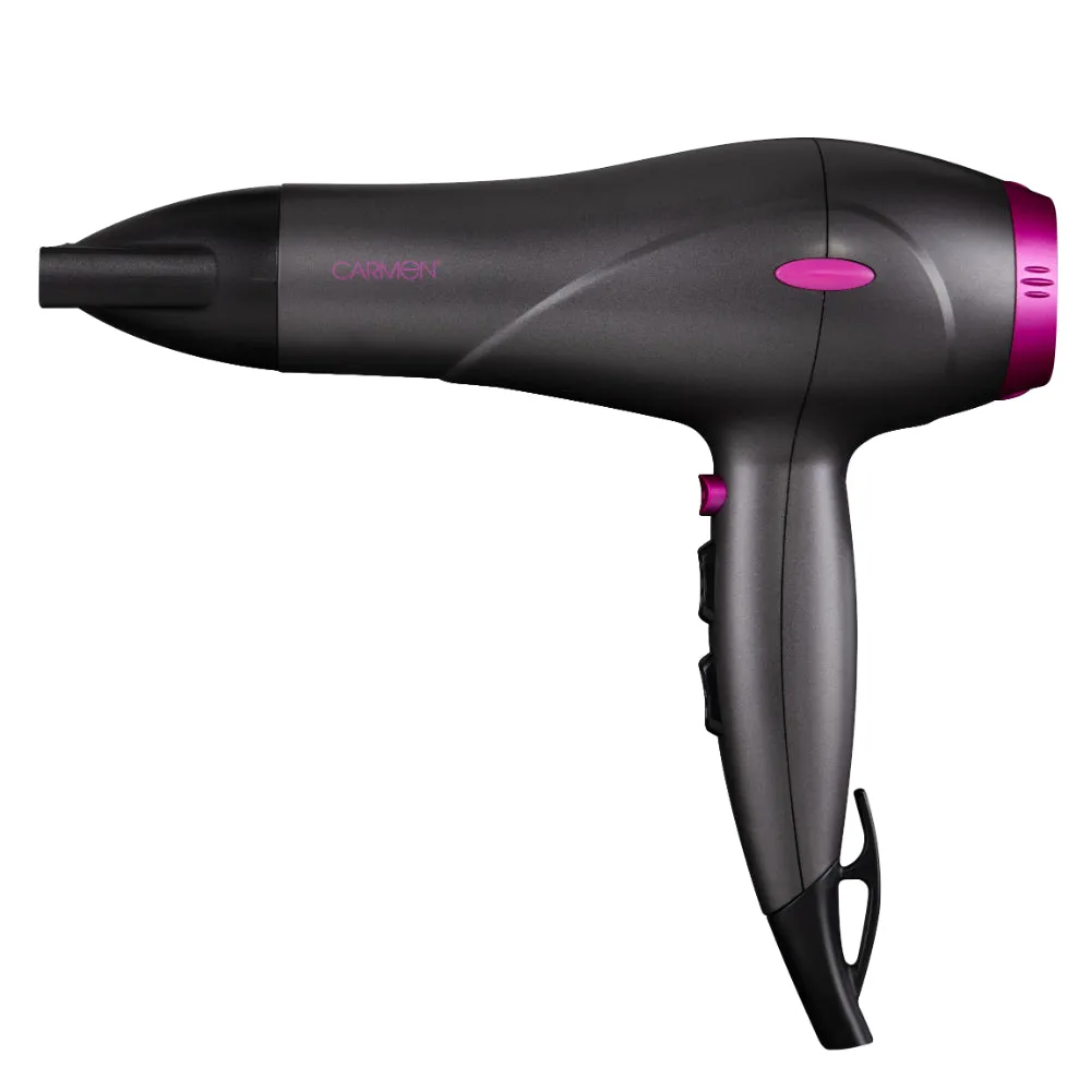 Carmen Neon Hair Dryer Set 2000w  - Graphite