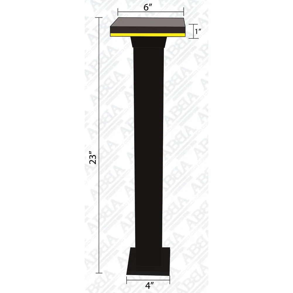 CDPA63 Path Light 12W Modern Low Voltage Bollard Pathway Lighting LED Square Top