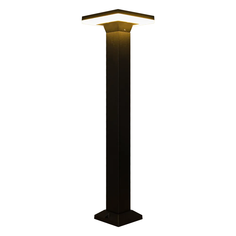 CDPA63 Path Light 12W Modern Low Voltage Bollard Pathway Lighting LED Square Top